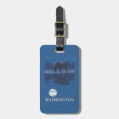 Draag in Maanlicht - zet St. Helens op, Bagagelabel (Voorkant verticaal)