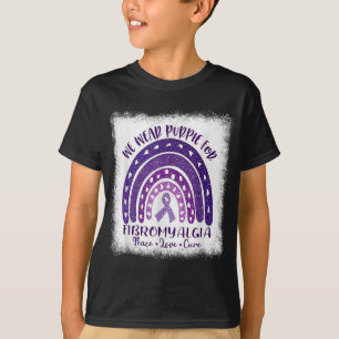 Draag in mei Paarse fibromyalgie bewustzijn Gnoom  T-shirt