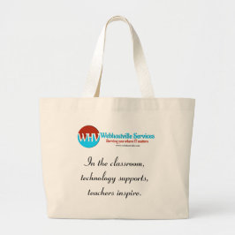Draag inspiratie waar je ook gaat: onderwijs-thema grote tote bag