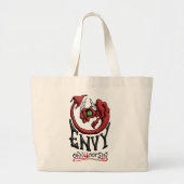 Draag je afgunst met je zonde grote tote bag (Voorkant)