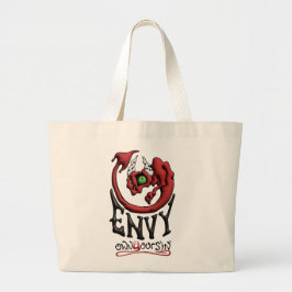 Draag je afgunst met je zonde grote tote bag