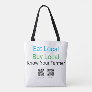 Draag je boerderij verse waren! tote bag