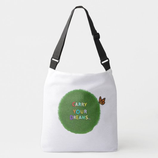 Draag je dromen crossbody tas (Voorkant)