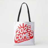 Draag je dromen: het geloof van 2025 tote bag (Voorkant)