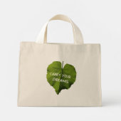Draag je dromen - Kleine Canvas tas (Achterkant)