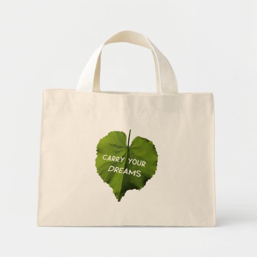 Draag je dromen - Kleine Canvas tas (Voorkant)