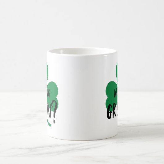 Draag je groen? Shamrock Mok (Center)