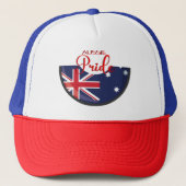 Draag je hart onder: Aussie Pride Trucker Pet (Voorkant)