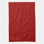 Draag je hart theedoek (Verticaal)