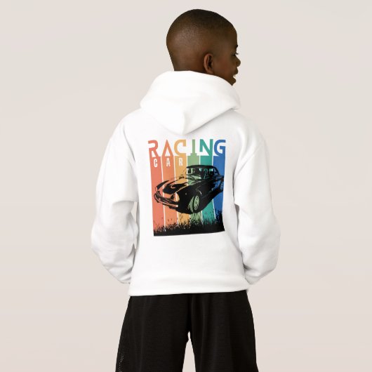 Draag je sport, auto Racing (Achterkant volledig)