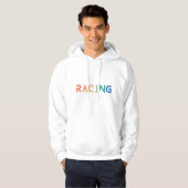 Draag je sport, auto Racing Hoodie (Voorkant volledig)