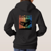 Draag je sport, auto Racing Hoodie (Achterkant)