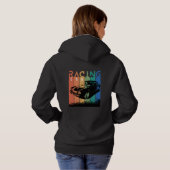 Draag je sport, auto Racing Hoodie (Achterkant volledig)