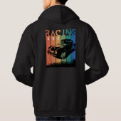 Draag je sport, auto Racing Hoodie (Achterkant)