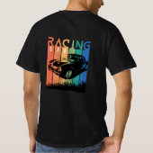 Draag je sport, auto Racing T-shirt (Achterkant)