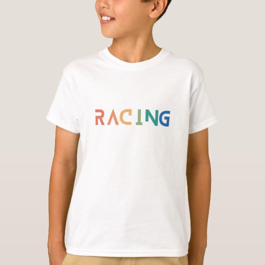 Draag je sport, auto Racing T-shirt (Voorkant)