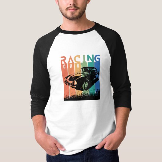 Draag je sport, auto Racing T-shirt (Voorkant)