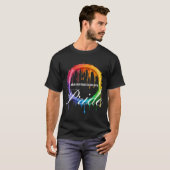 Draag je ware kleuren met trots - Vibrant Rainbow T-shirt (Voorkant volledig)