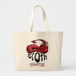 Draag Je Zonde Luiaard Grote Tote Bag