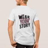 Draag jouw verhaal: unieke  T-shirts0 Tri-Blend Shirt (Achterkant)