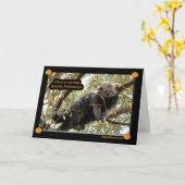 Draag katten & de Kaart van Binturong Halloween (Gele Bloem)