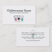 Draag kinderen visitekaartje (Voorkant / Achterkant)