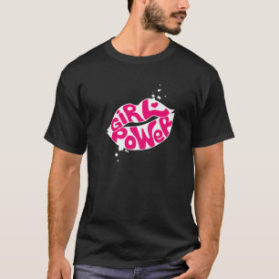 Draag Koel Motivatie offertes Meiskrachtvoer Lips T-shirt