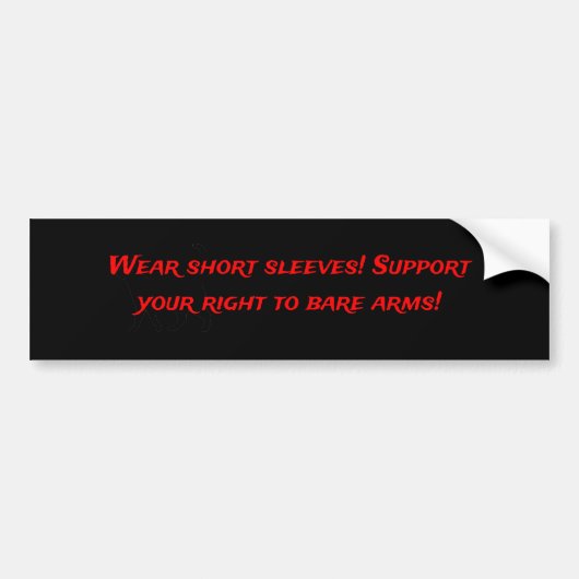 Draag korte mouwen bumpersticker (Voorkant)