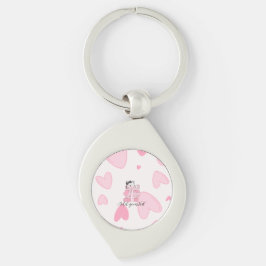 Draag Liefde & Boeken – Kat Metalen Sleutelhanger