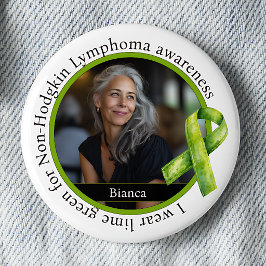 Draag Lime Groen voor Non-Hodgkin Lymfoom Bewustzi Ronde Button 5,7 Cm