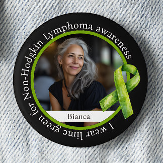 Draag Lime Groen voor Non-Hodgkin Lymfoom Bewustzi Ronde Button 5,7 Cm