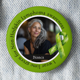 Draag Lime Groen voor Non-Hodgkin Lymfoom Bewustzi Ronde Button 5,7 Cm