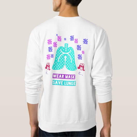 draag masker sparen long trui (Achterkant)