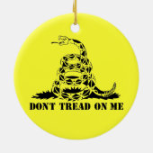 Draag me niet op het symbool van de vlag van Gadsd Keramisch Ornament (Achterkant)