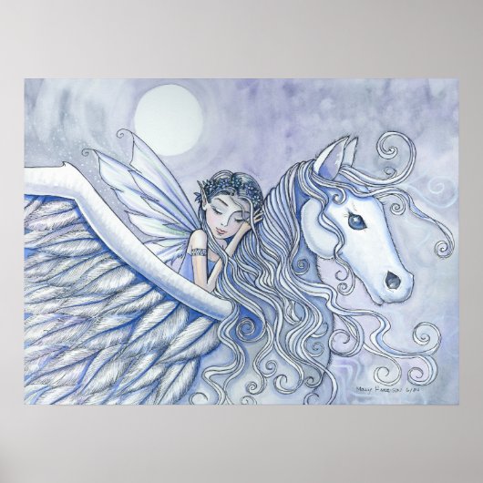 Draag Me Weg Dwergpony Pegasus Poster (Voorkant)
