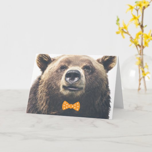 Draag met boog kaart (Gele Bloem)