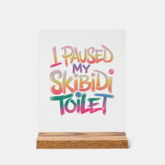 Draag mezelf roze acryl bord