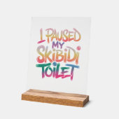 Draag mezelf roze acryl bord (Hoek)