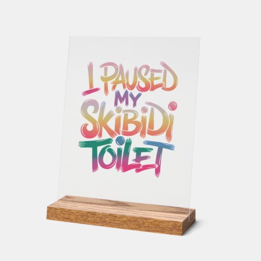 Draag mezelf roze acryl bord (Hoek)