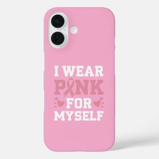 Draag mezelf roze Case-Mate iPhone case (Achterkant)