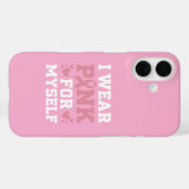 Draag mezelf roze Case-Mate iPhone case (Achterkant (horizontaal))
