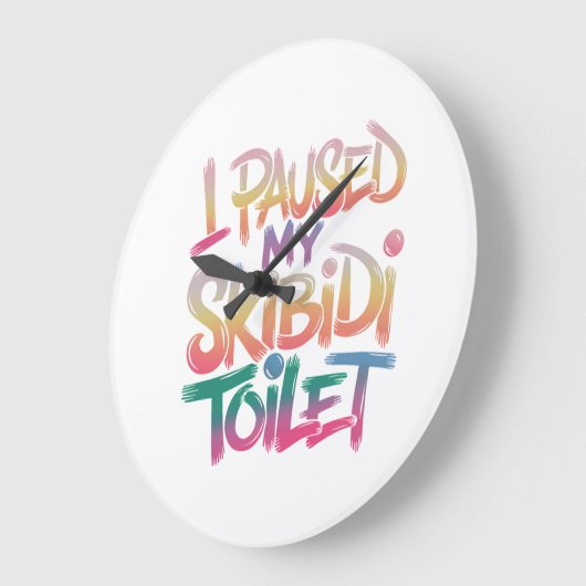 Draag mezelf roze grote klok (Hoek)