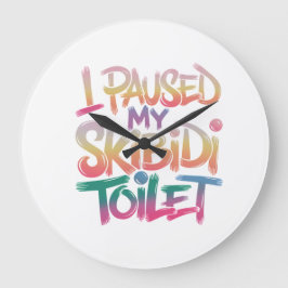 Draag mezelf roze grote klok