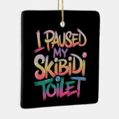 Draag mezelf roze keramisch ornament (Rechts)