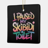 Draag mezelf roze keramisch ornament (Links)