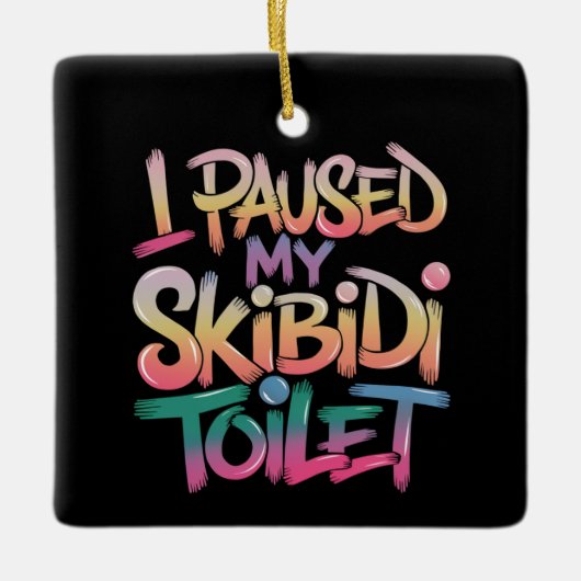 Draag mezelf roze keramisch ornament (Voorkant)