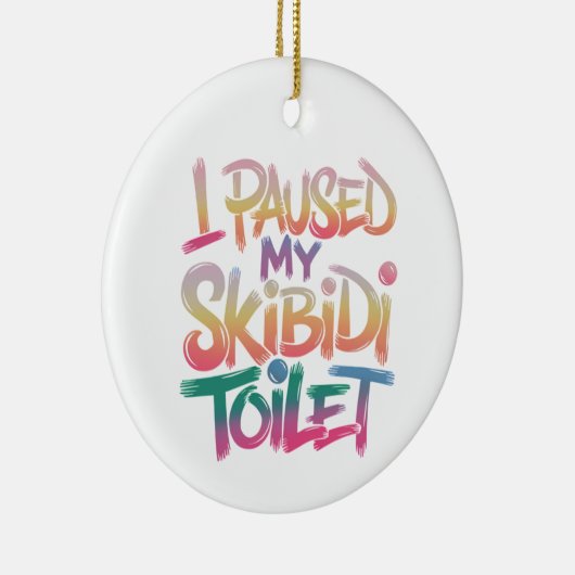 Draag mezelf roze keramisch ornament (Rechts)