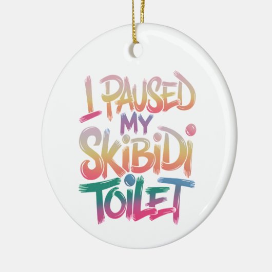 Draag mezelf roze keramisch ornament (Links)