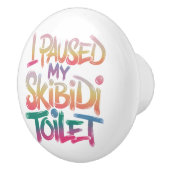 Draag mezelf roze keramische knop (Rechts)