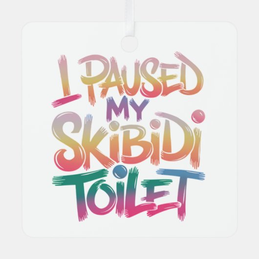 Draag mezelf roze metalen ornament (Voorkant)